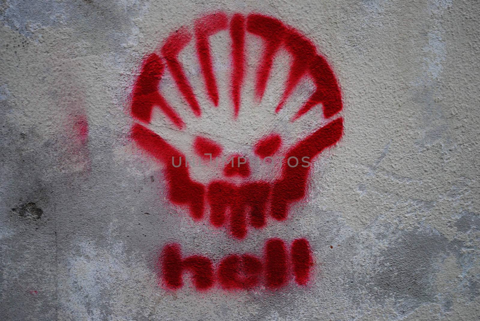 An anti-Shell stencil.