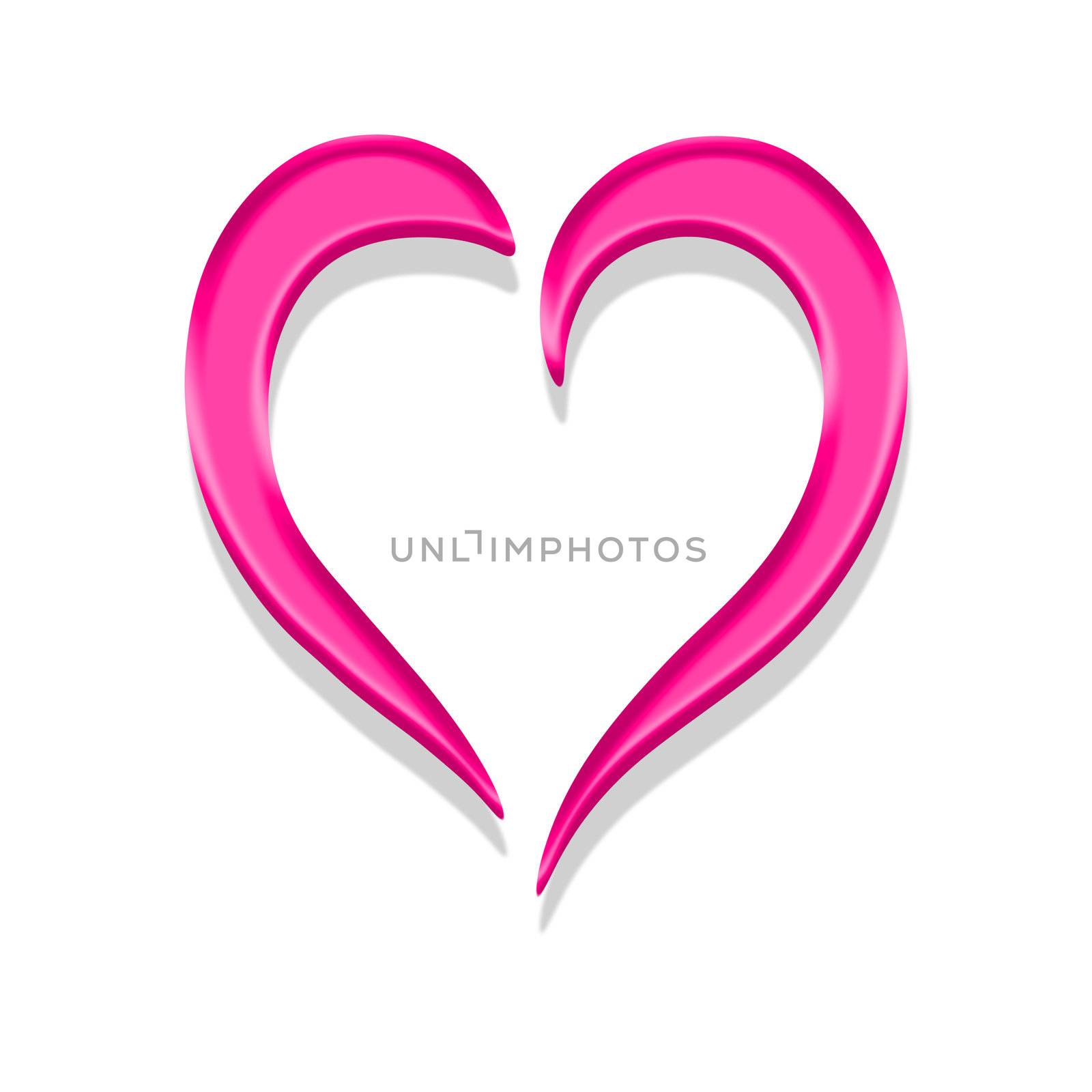 An image of a nice abstract pink heart