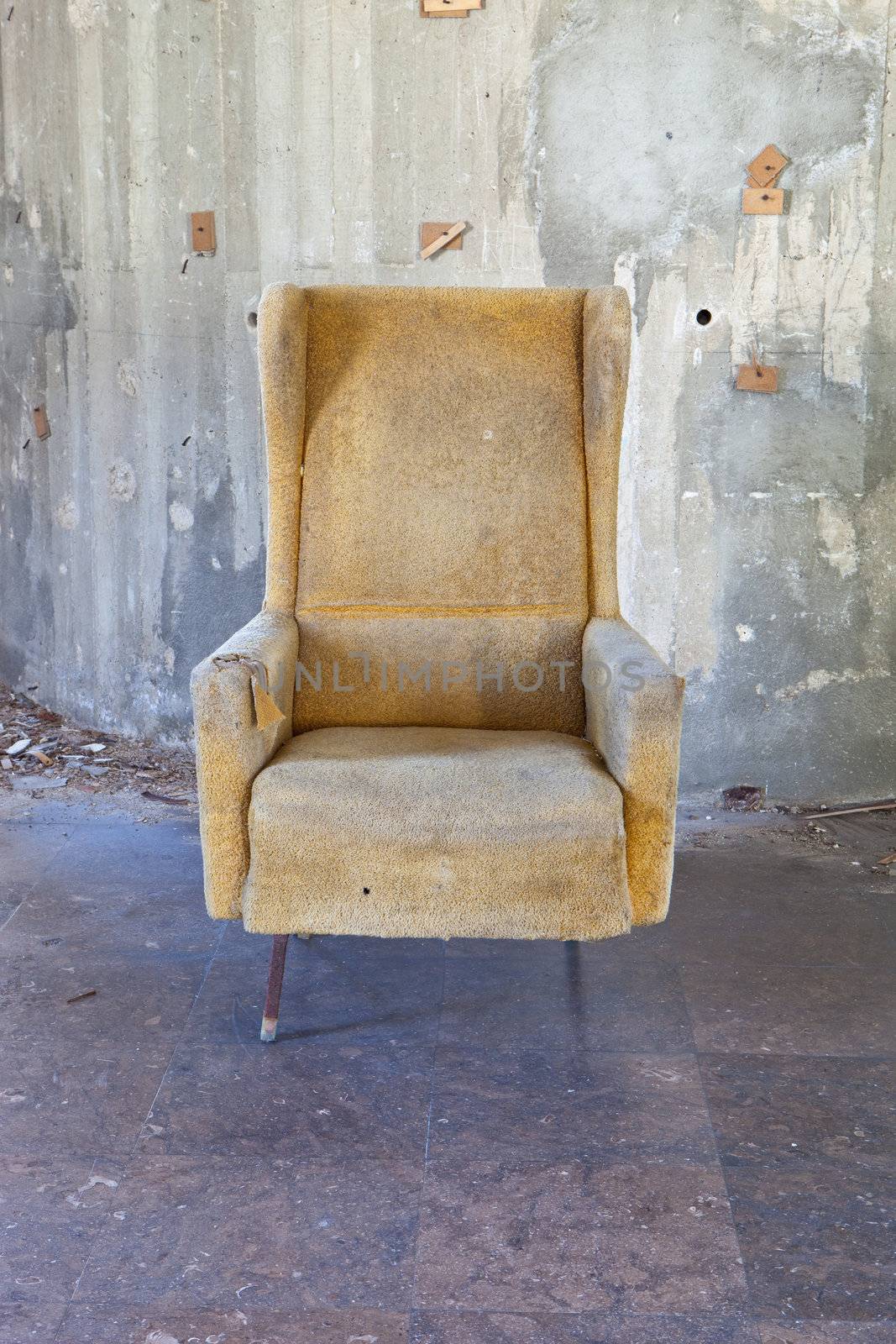 Old Wing Back Chair by jasonvosper