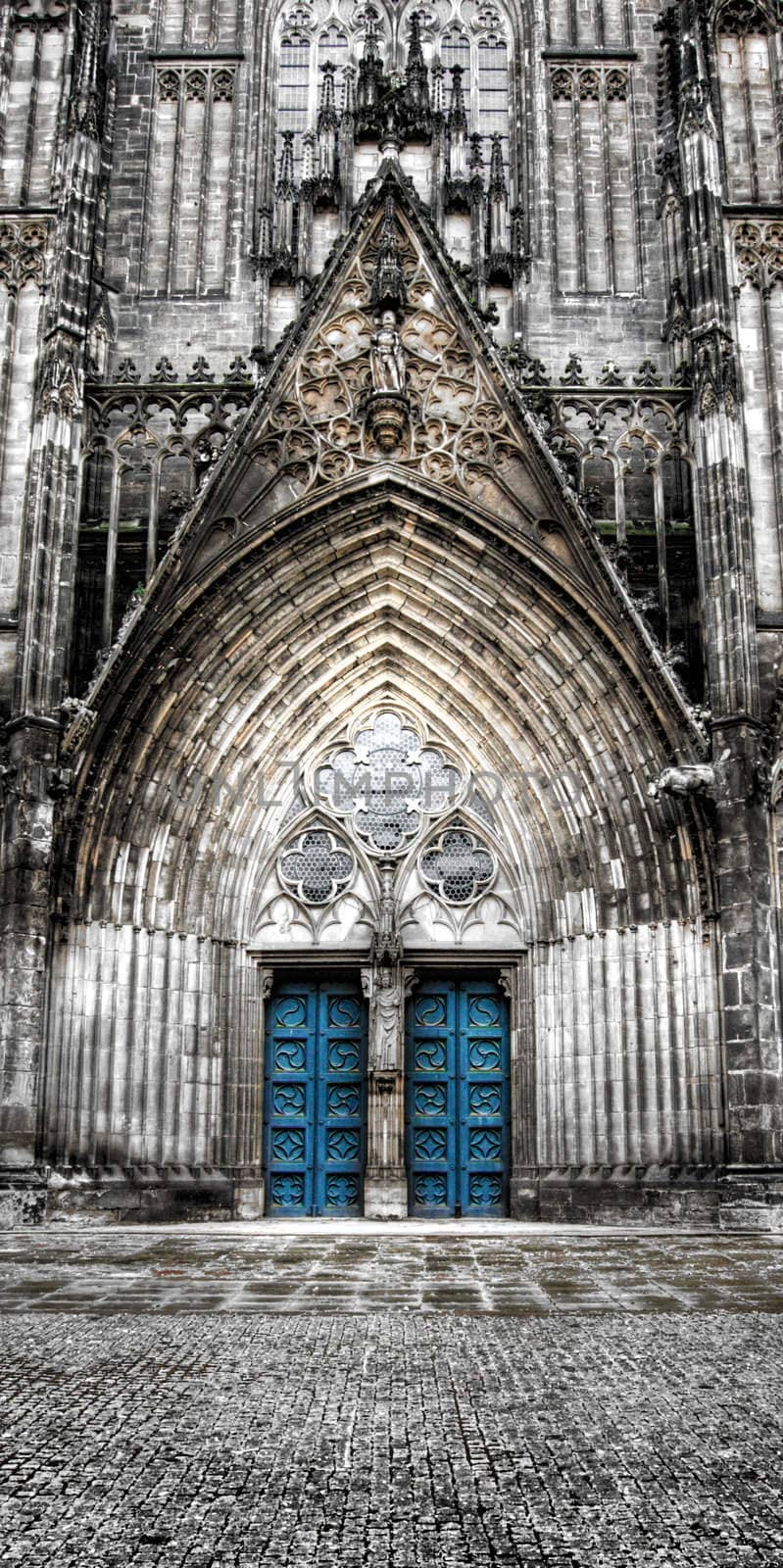 gothic cathedral in magdeburg germany