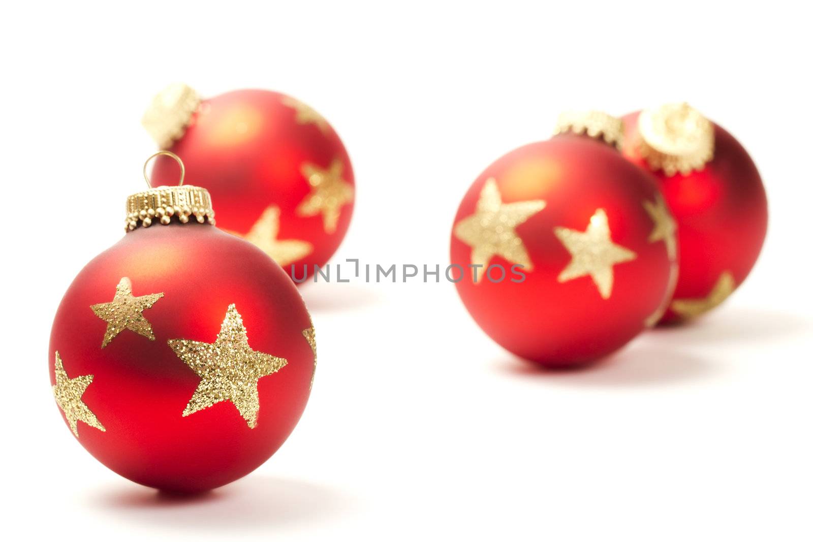red christmas ball in front of others by RobStark