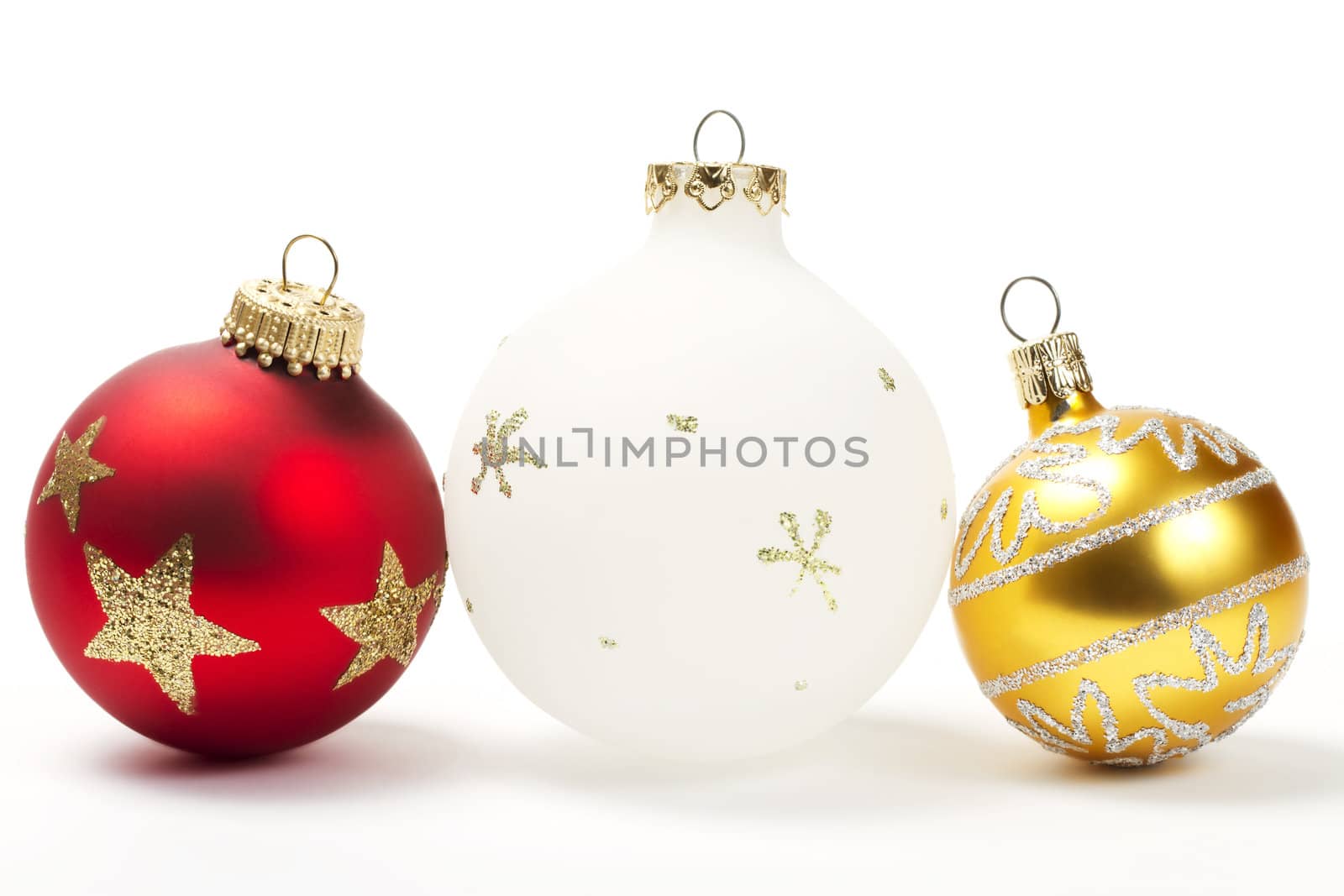 red white and golden christmas ball by RobStark