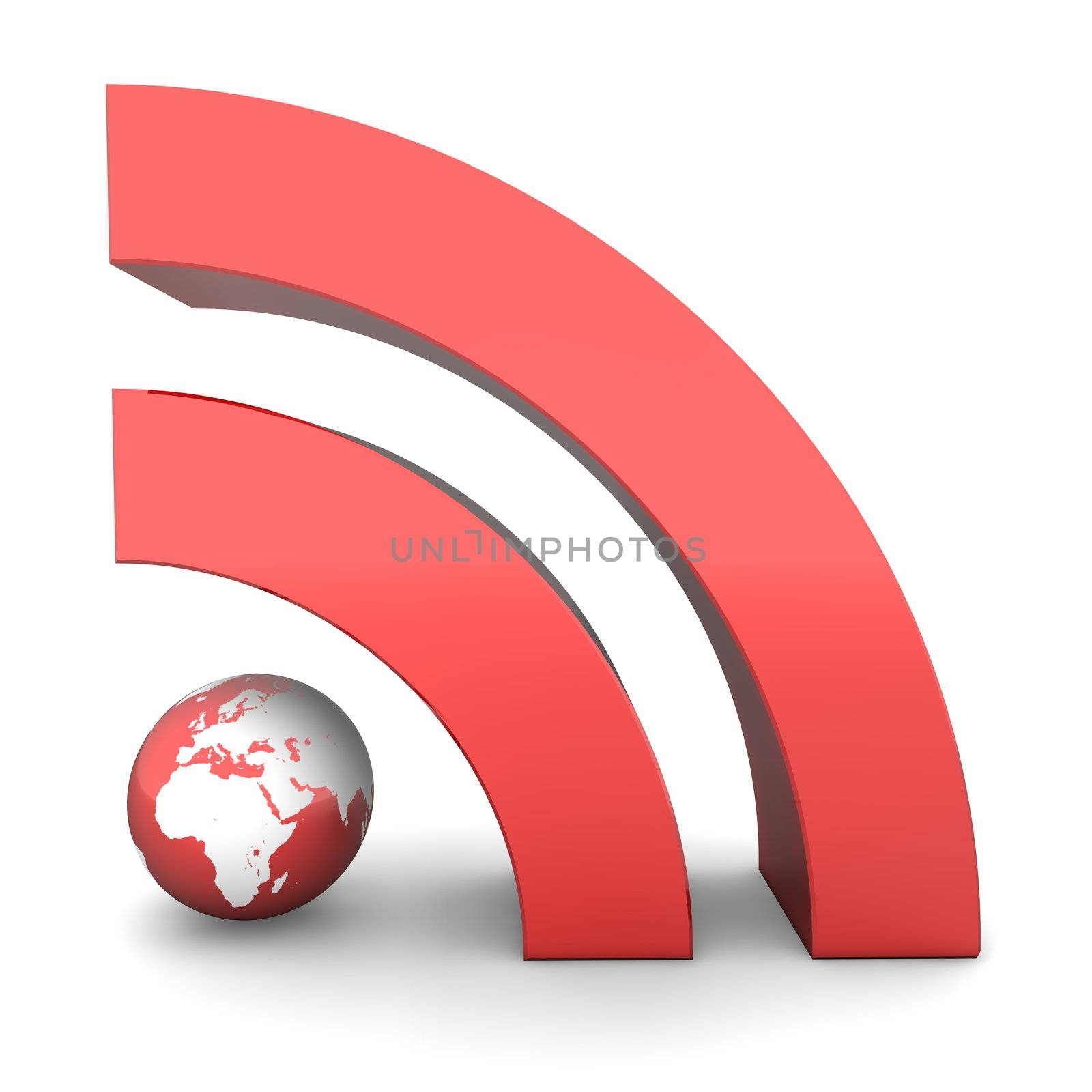 RSS Sign in Metallic Red by PixBox