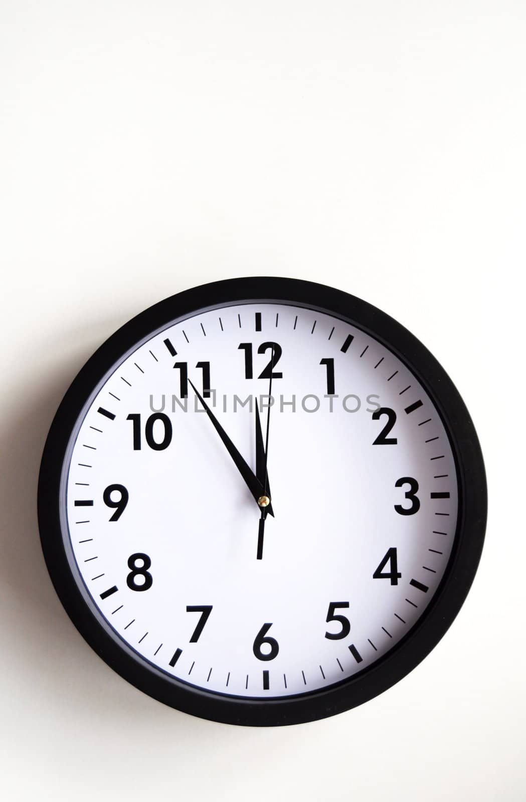 time concept with watch or clock on white wall