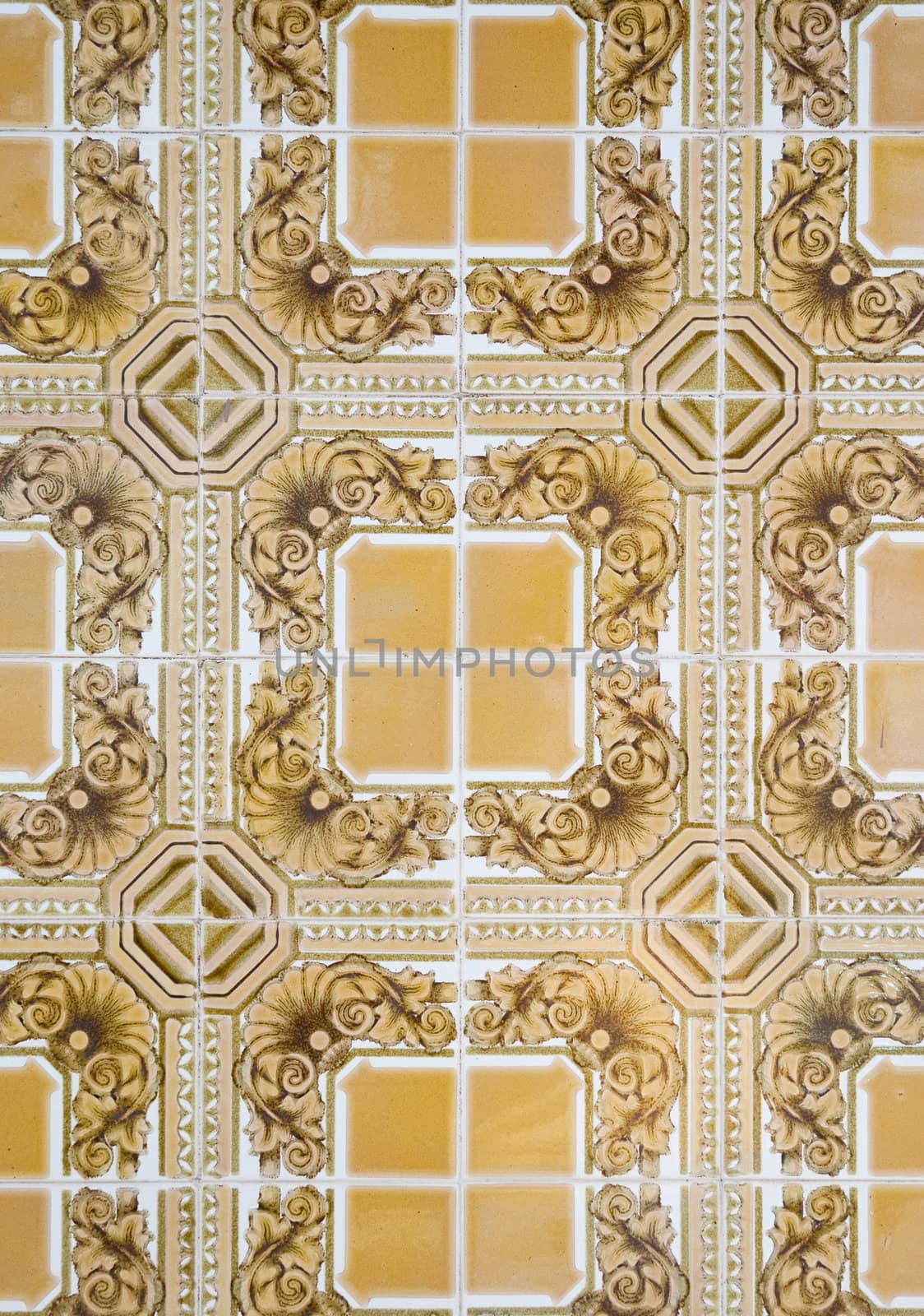 Ornamental old typical tiles from Portugal.