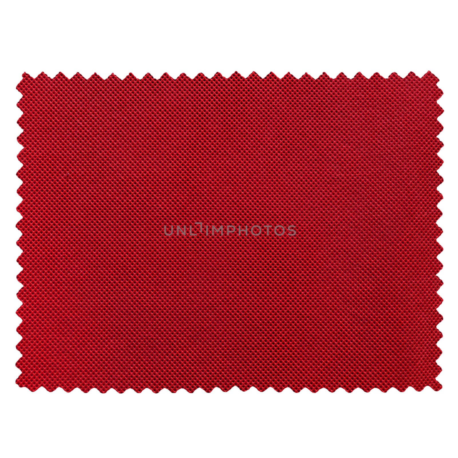 Fabric sample isolated over a white background