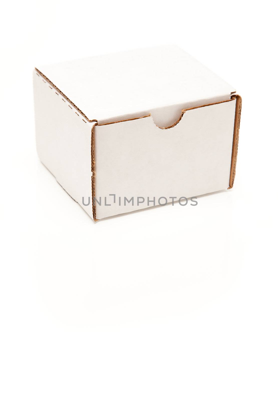 Blank White Cardboard Box Isolated by Feverpitched