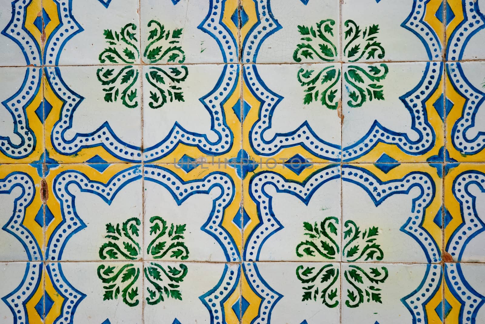 Ornamental old typical tiles from Portugal.