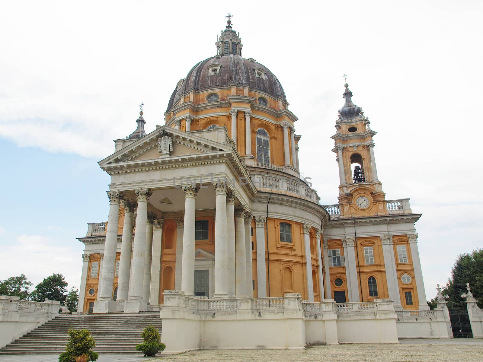 Baroque church Basilica di Superga,Turin, Italy