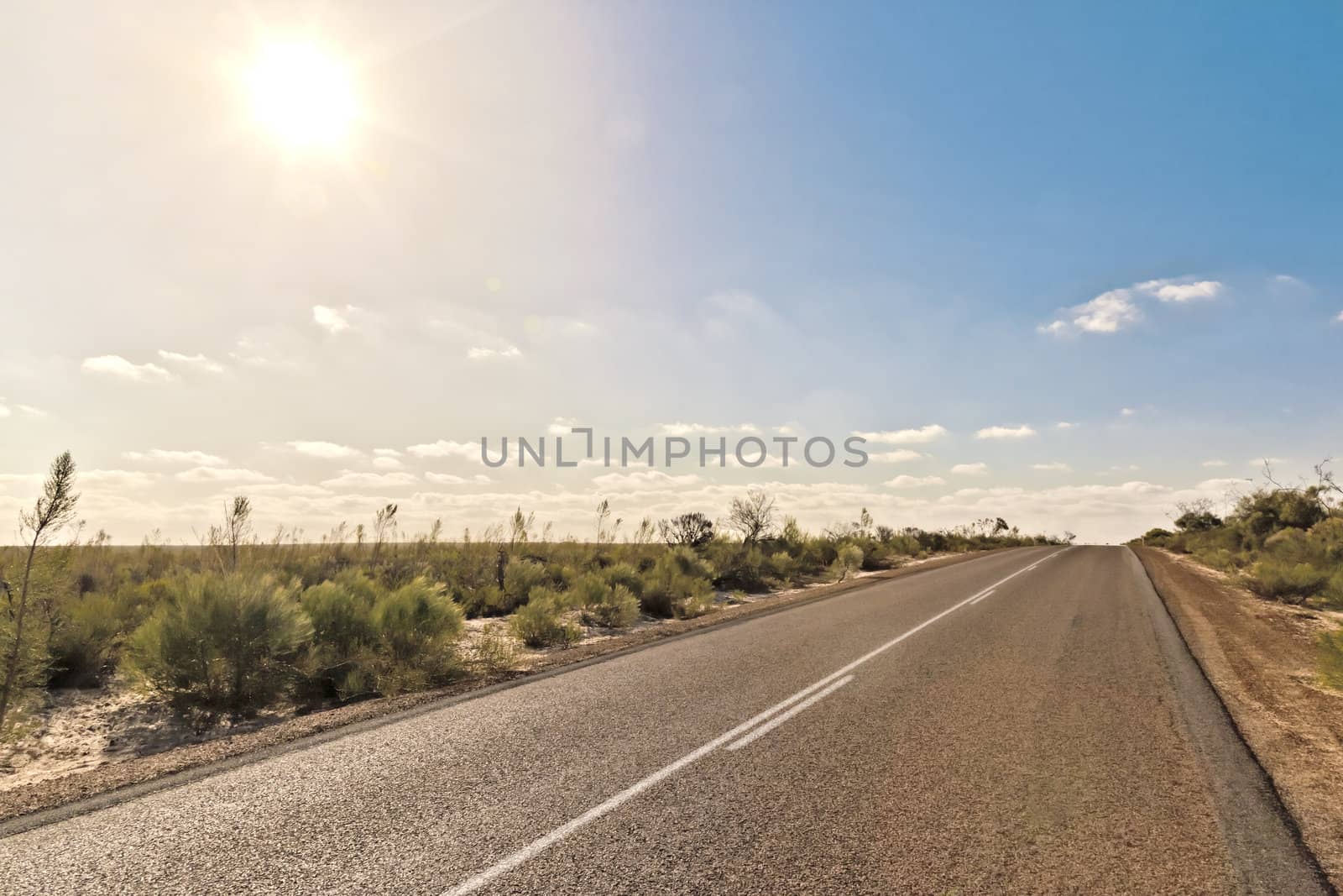 An image of an Australian desert road