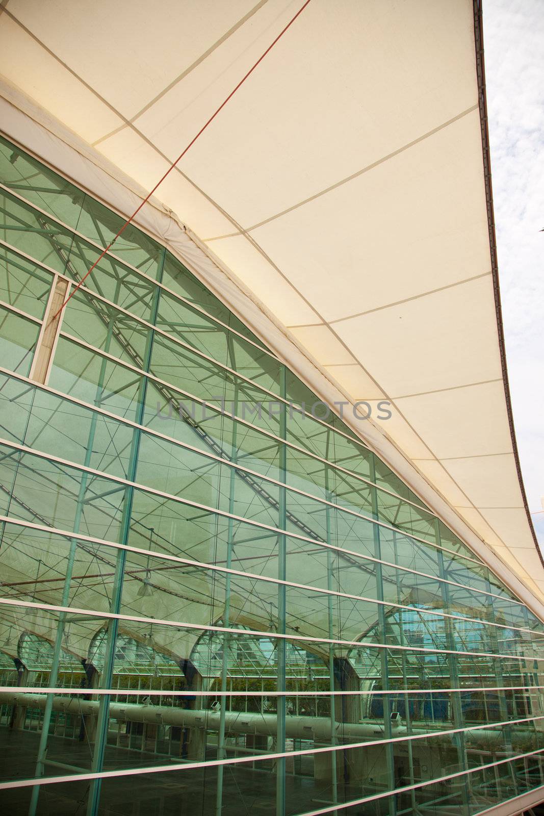 San Diego Convention Center Building Architectural Abstract.