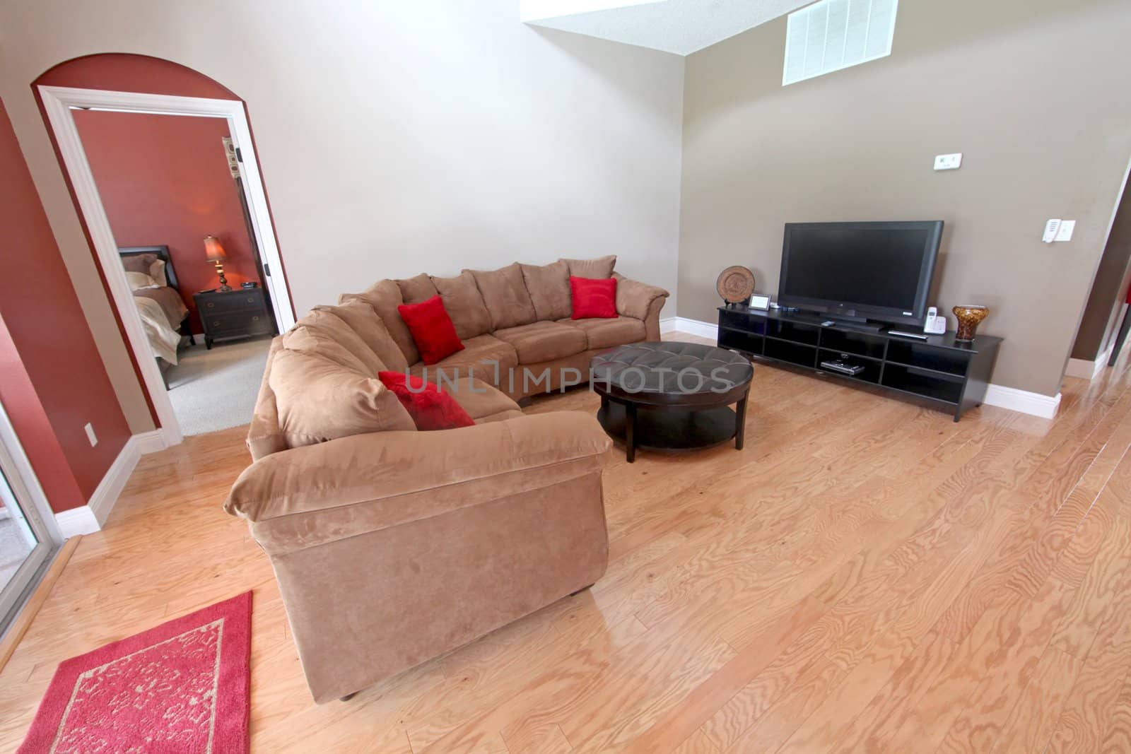 An Interior Living Room in a Home