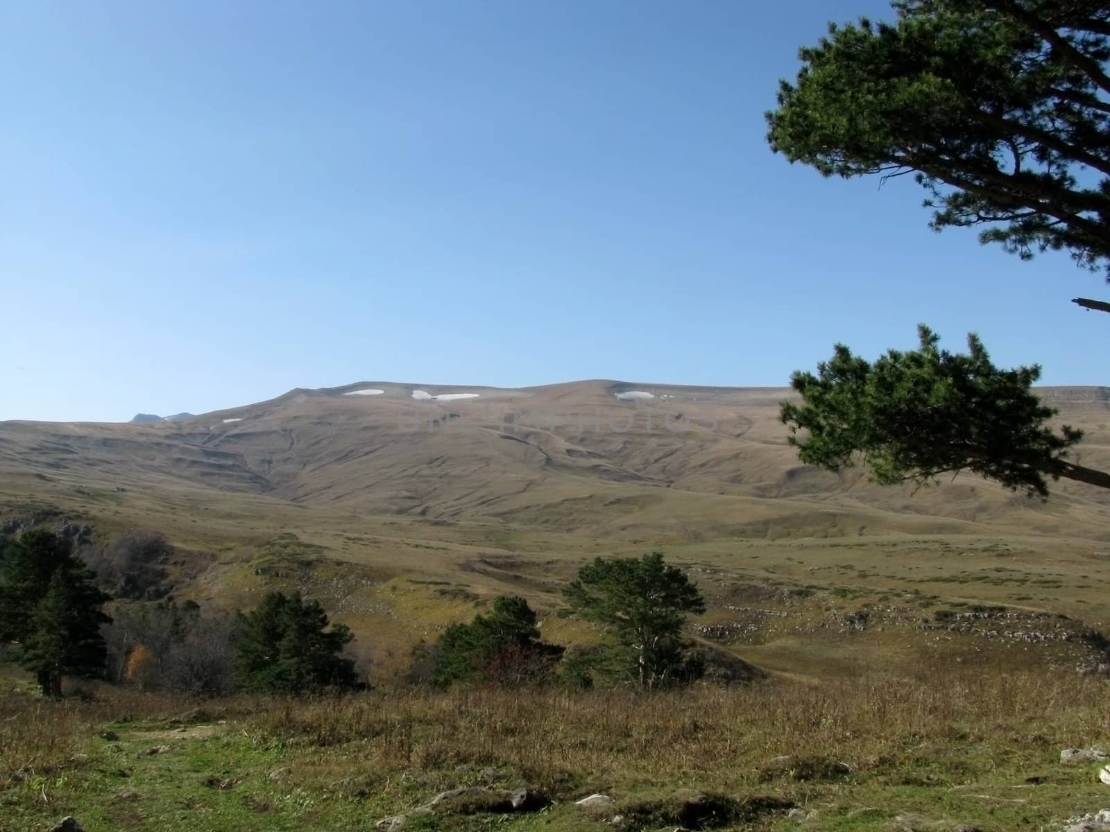 A plateau of Lago-Naki; the main Caucasian ridge