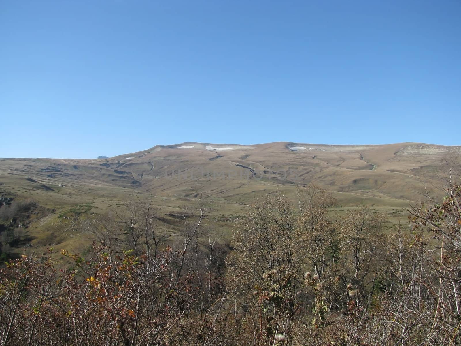 A plateau of Lago-Naki; the main Caucasian ridge