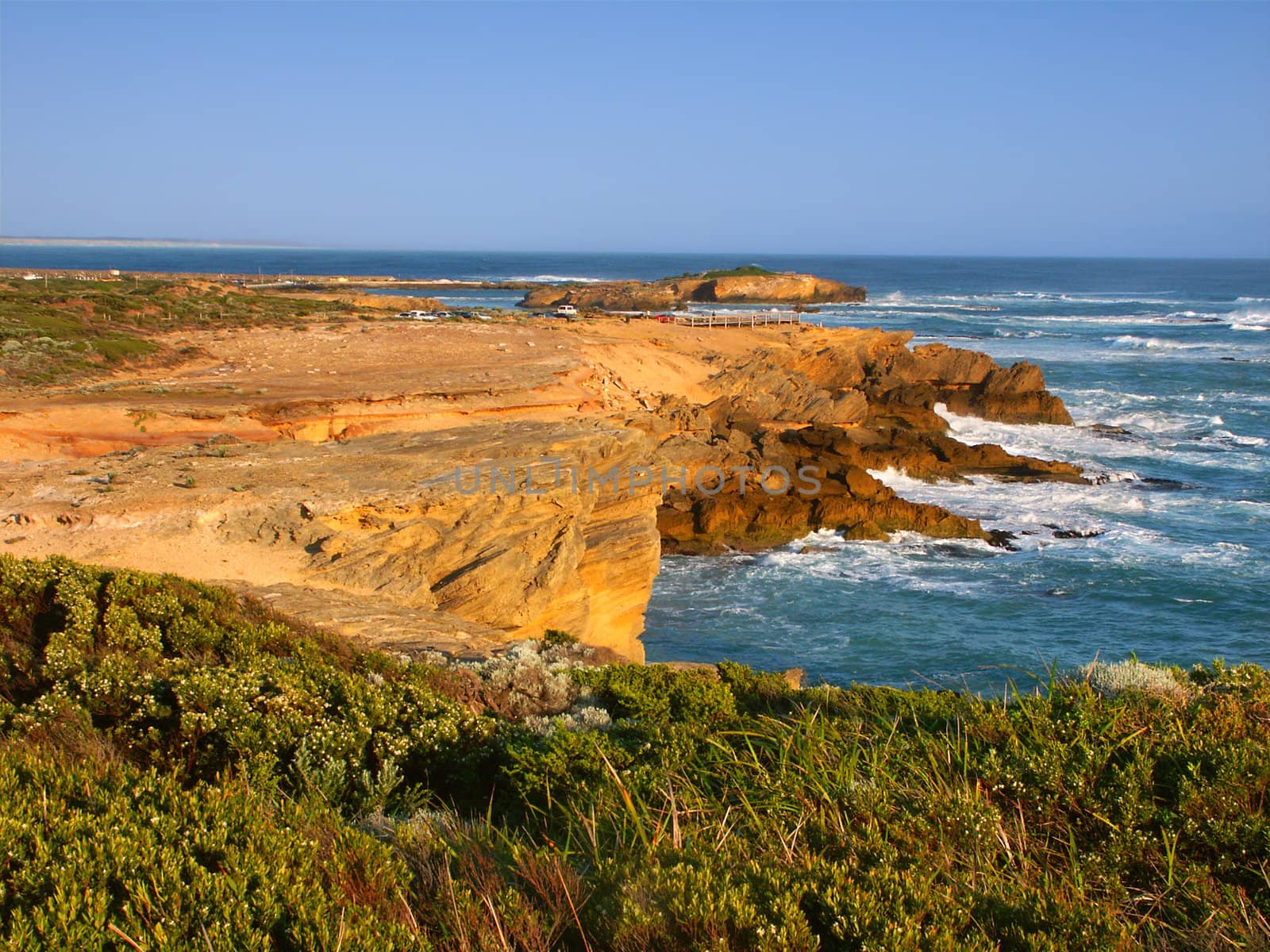 Rocky coast in Victoria, Australia by Wirepec