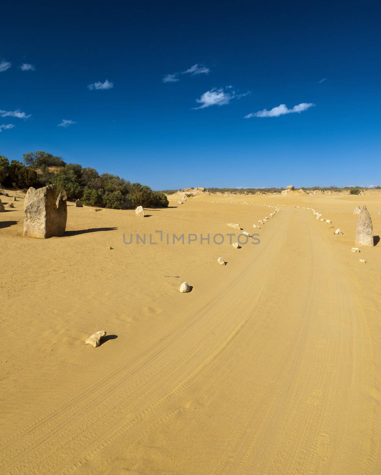 An image of a desert road in Australia