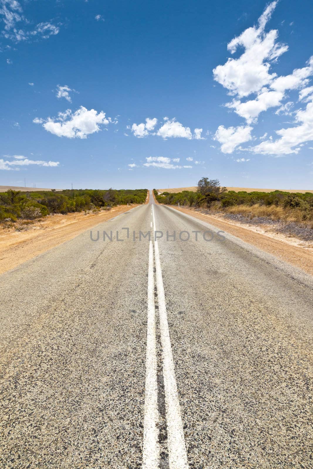 An image of a desert road in Australia