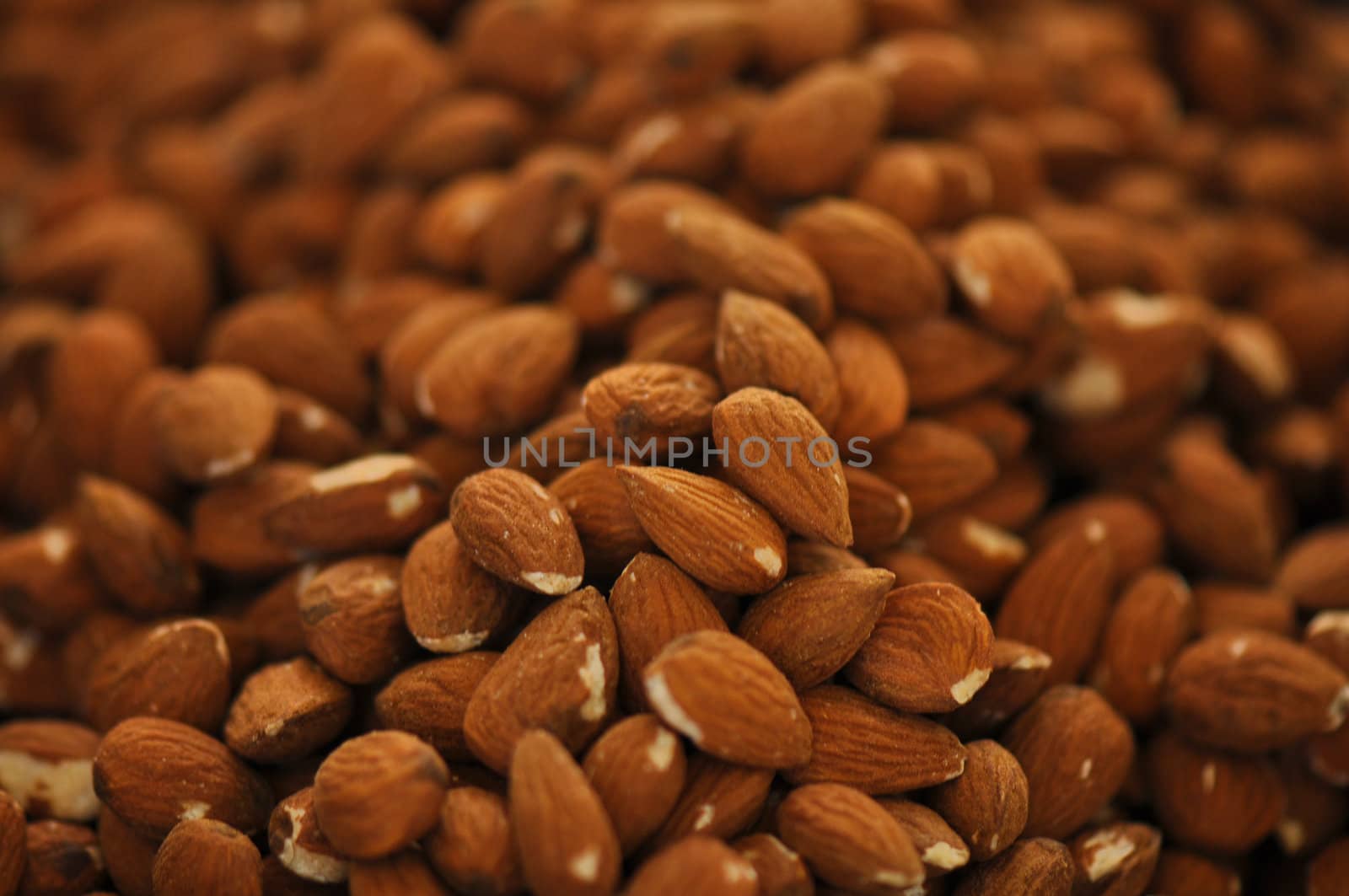 Tasty and Delicious Almonds ready to be eaten as healthy snack