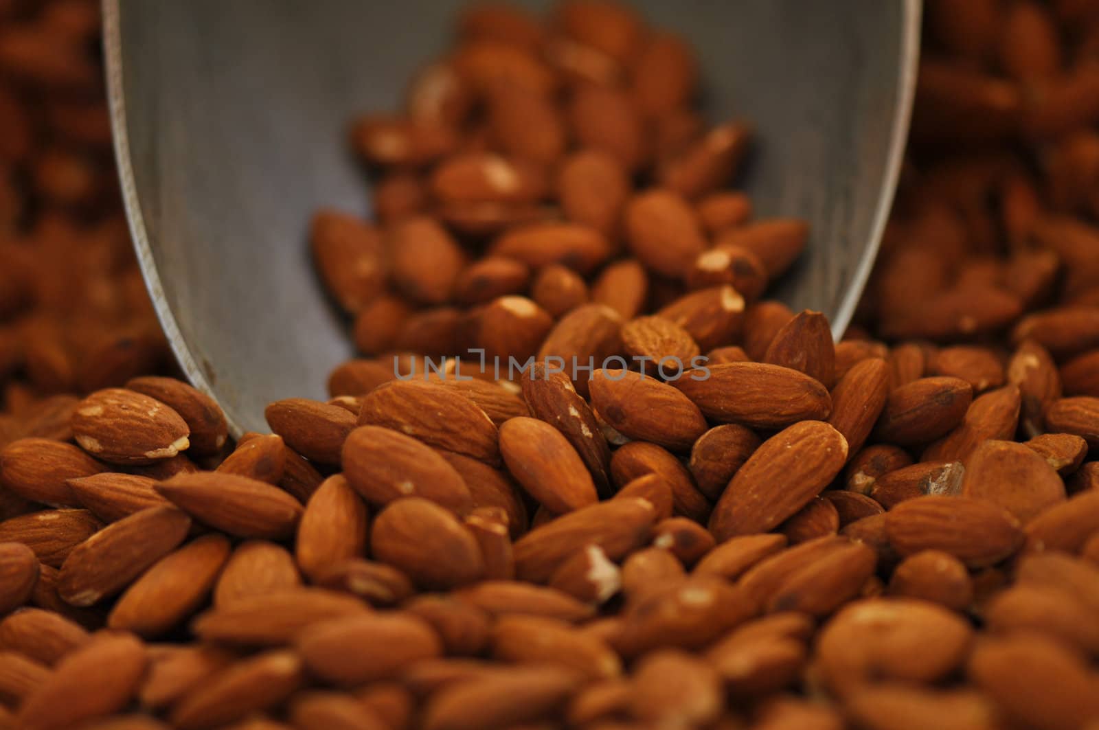 Tasty and Delicious Almonds ready to be eaten as healthy snack