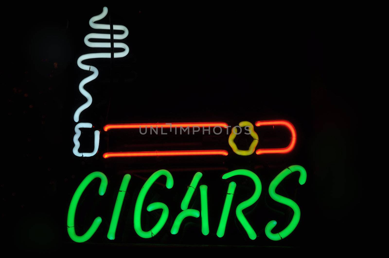 Cigars Neon Light Smoking Sign