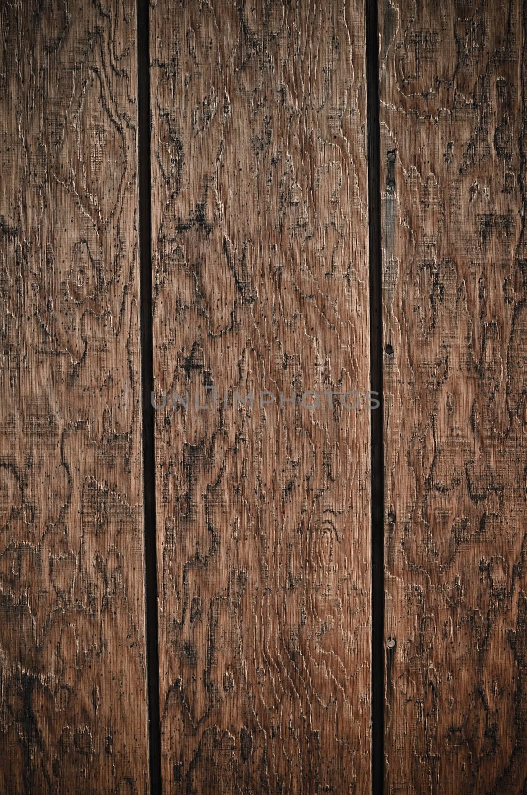 Dark Wood Plank Background with interesting design