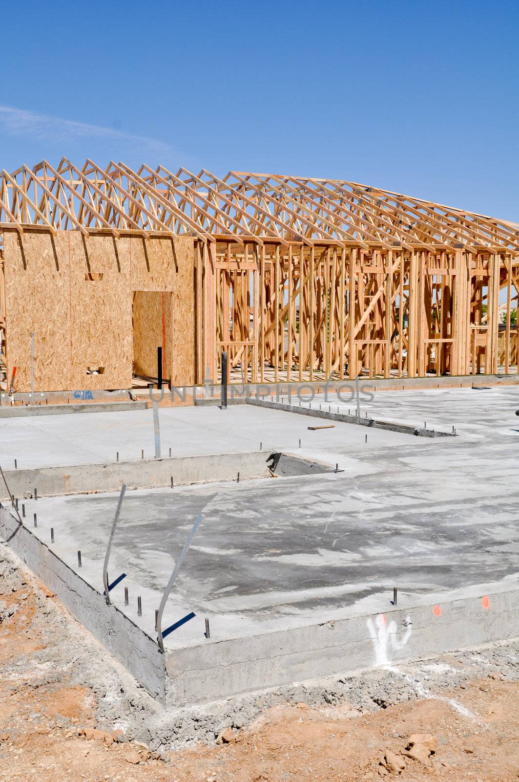 New Home Foundation Construction