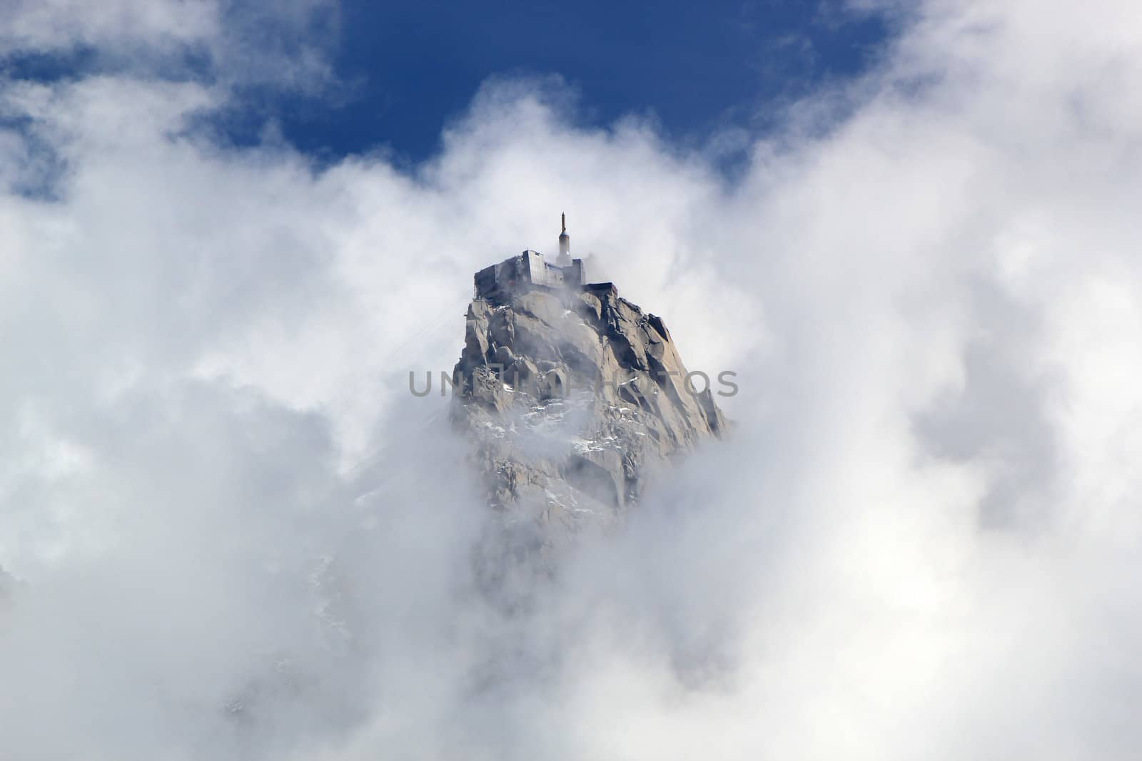 View of Aiguille Du Midi, France by Elenaphotos21