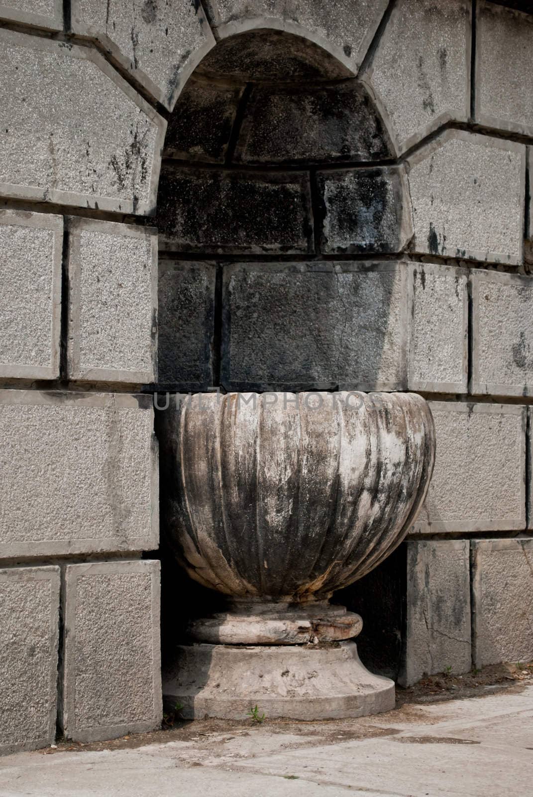 Architectural design - stone cup in Iasi, Romania