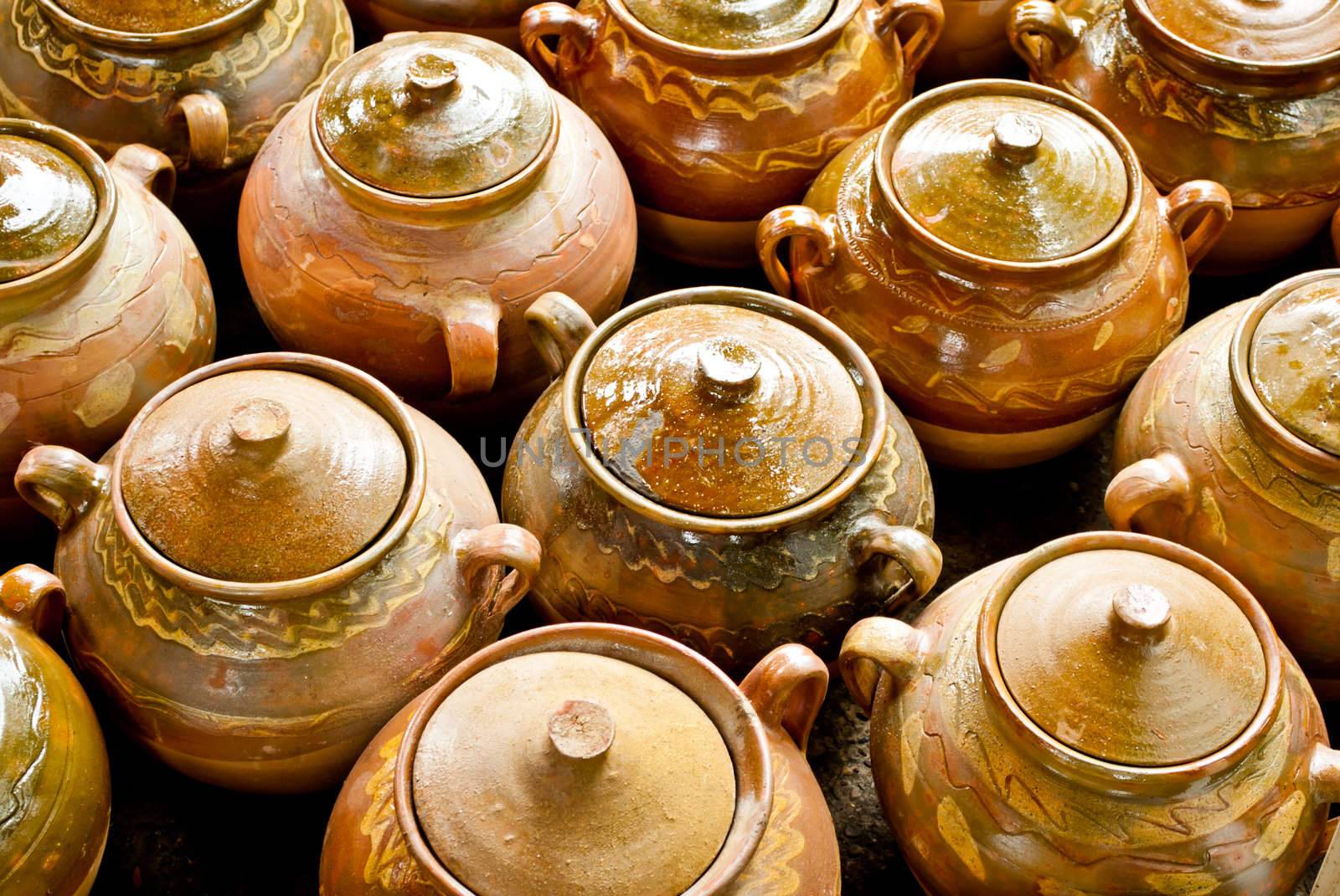 Traditional Romanian pottery festival, Cucuteni and Horezu ceramics.
