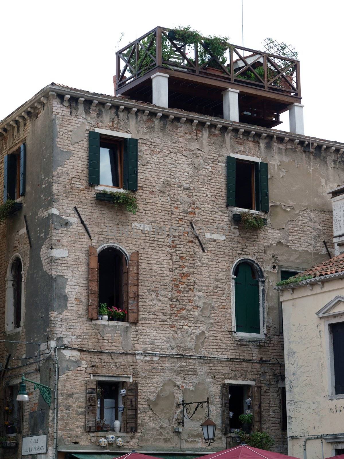 Old venetian building - Venice Italy