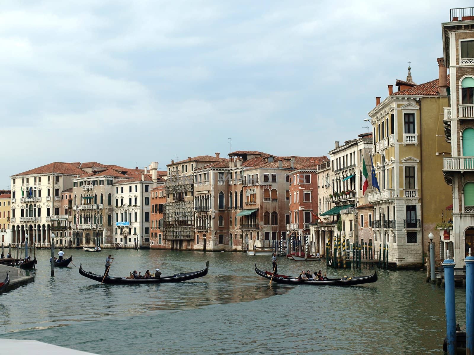 Venice - Exquisite antique buildings along Canal Grande