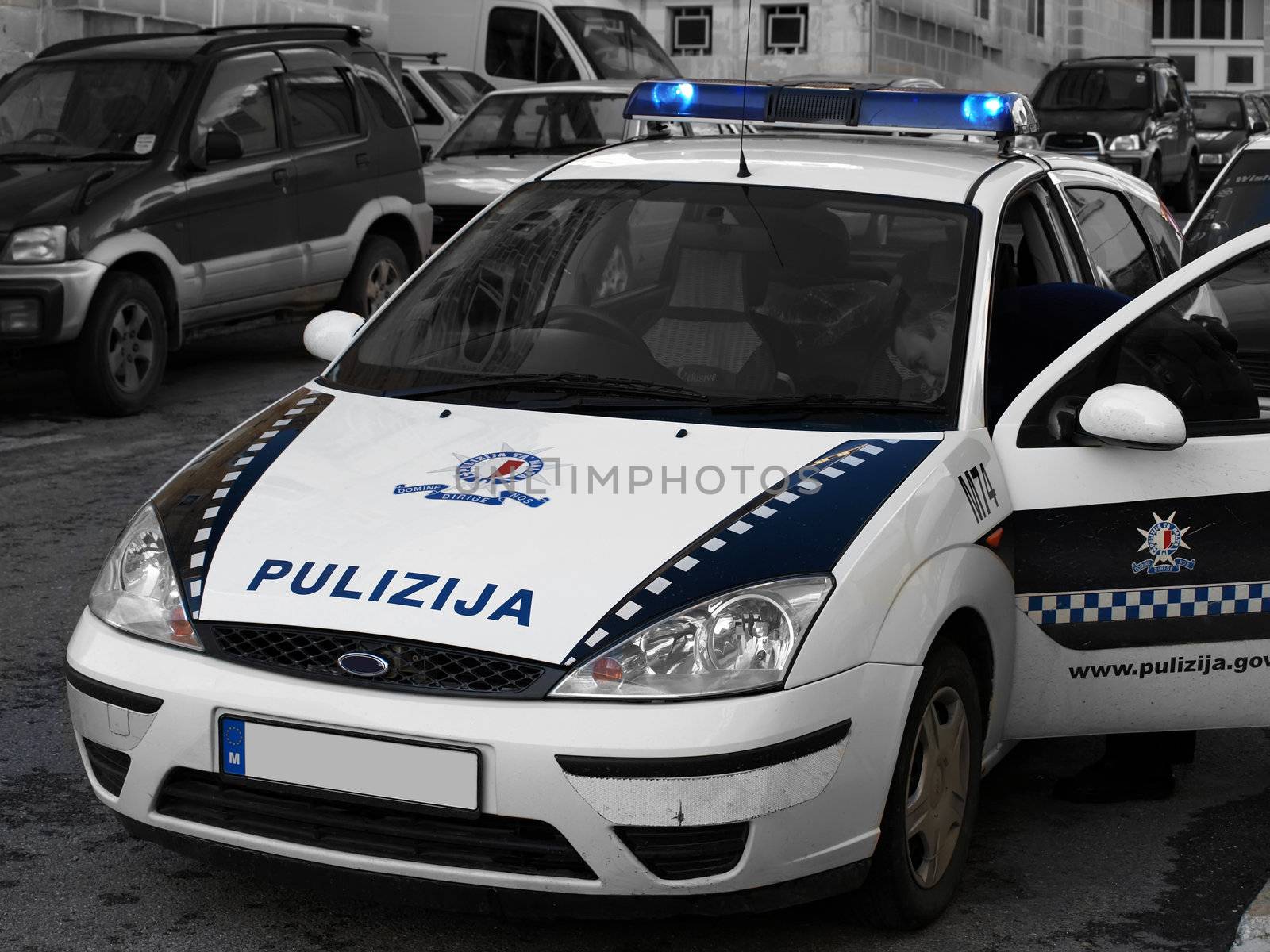 Squad car of the Mobile Squad - Malta Police Force      