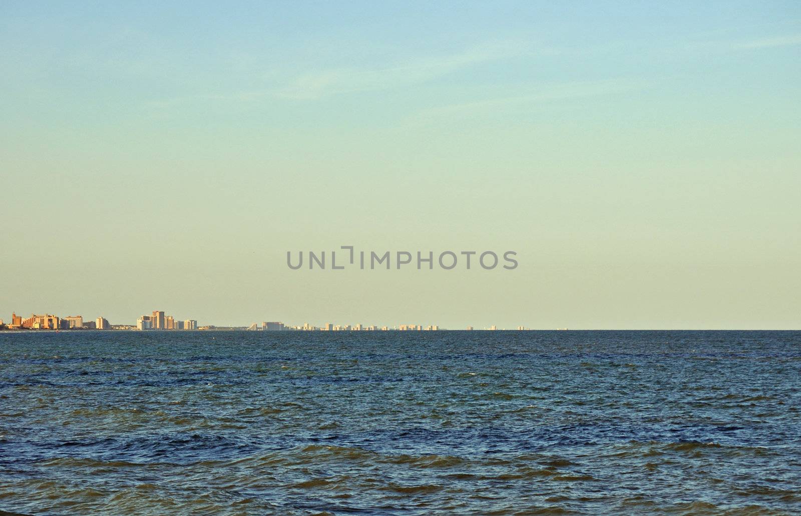 Myrtle Beach skyline at dusk by RefocusPhoto