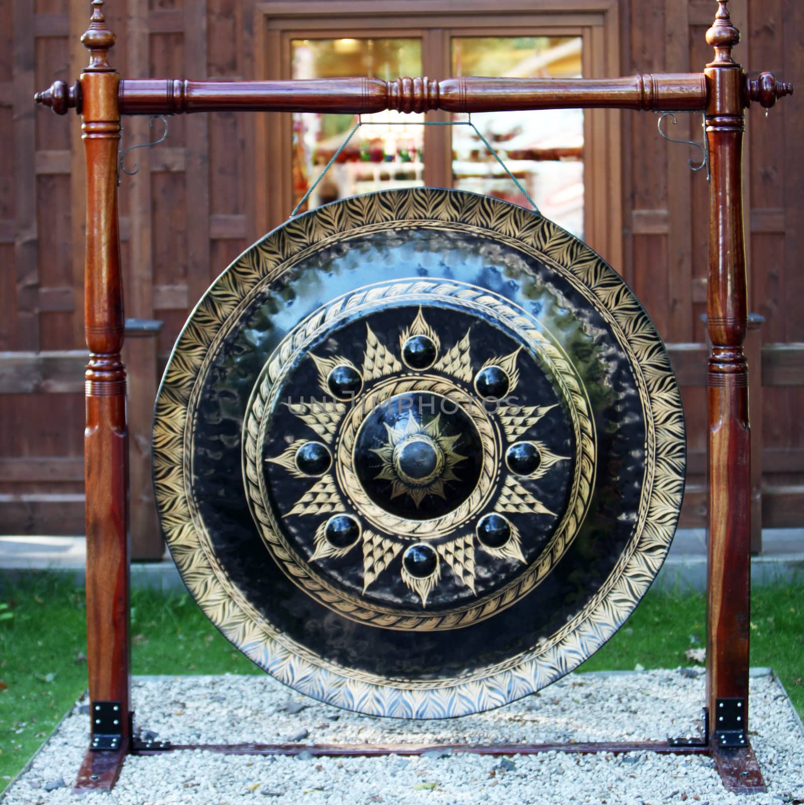 Large Asian Gong - Square