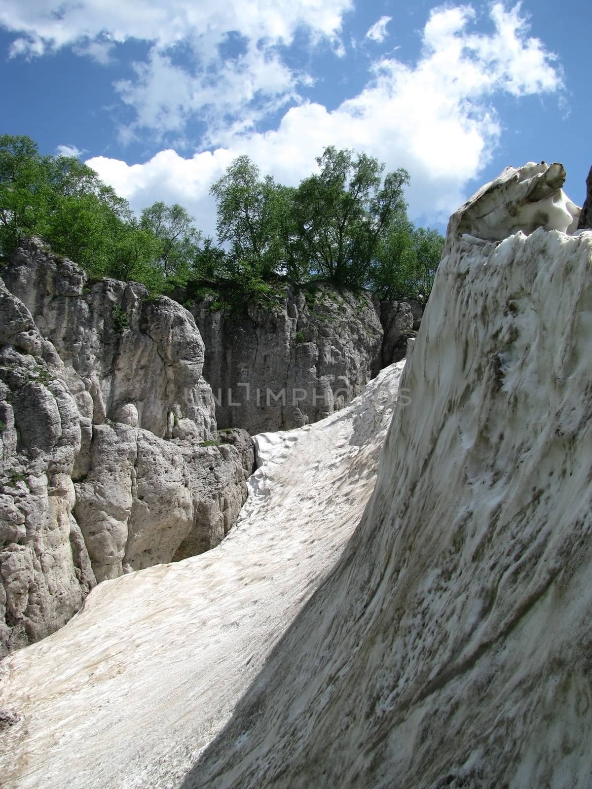 Rock, stone, block, rocky, the main Caucasian ridge; relief; a landscape; a hill; a panorama; mountains; Caucasus