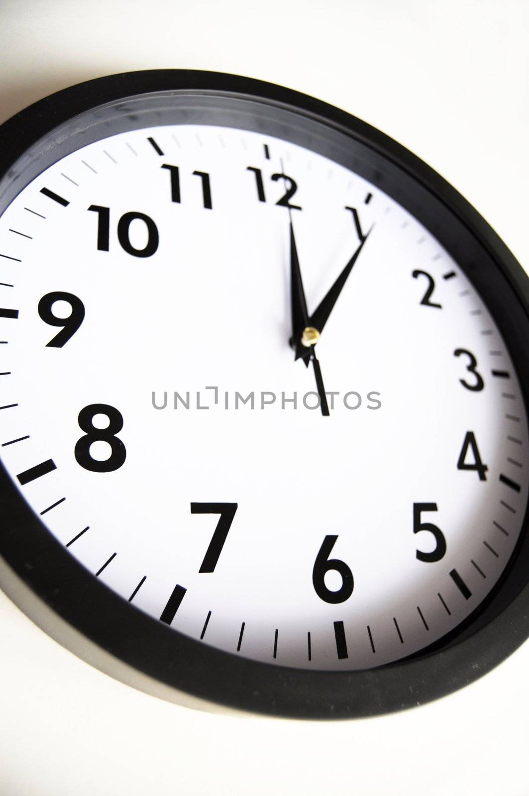 watch or clock isolated on white showing time concept