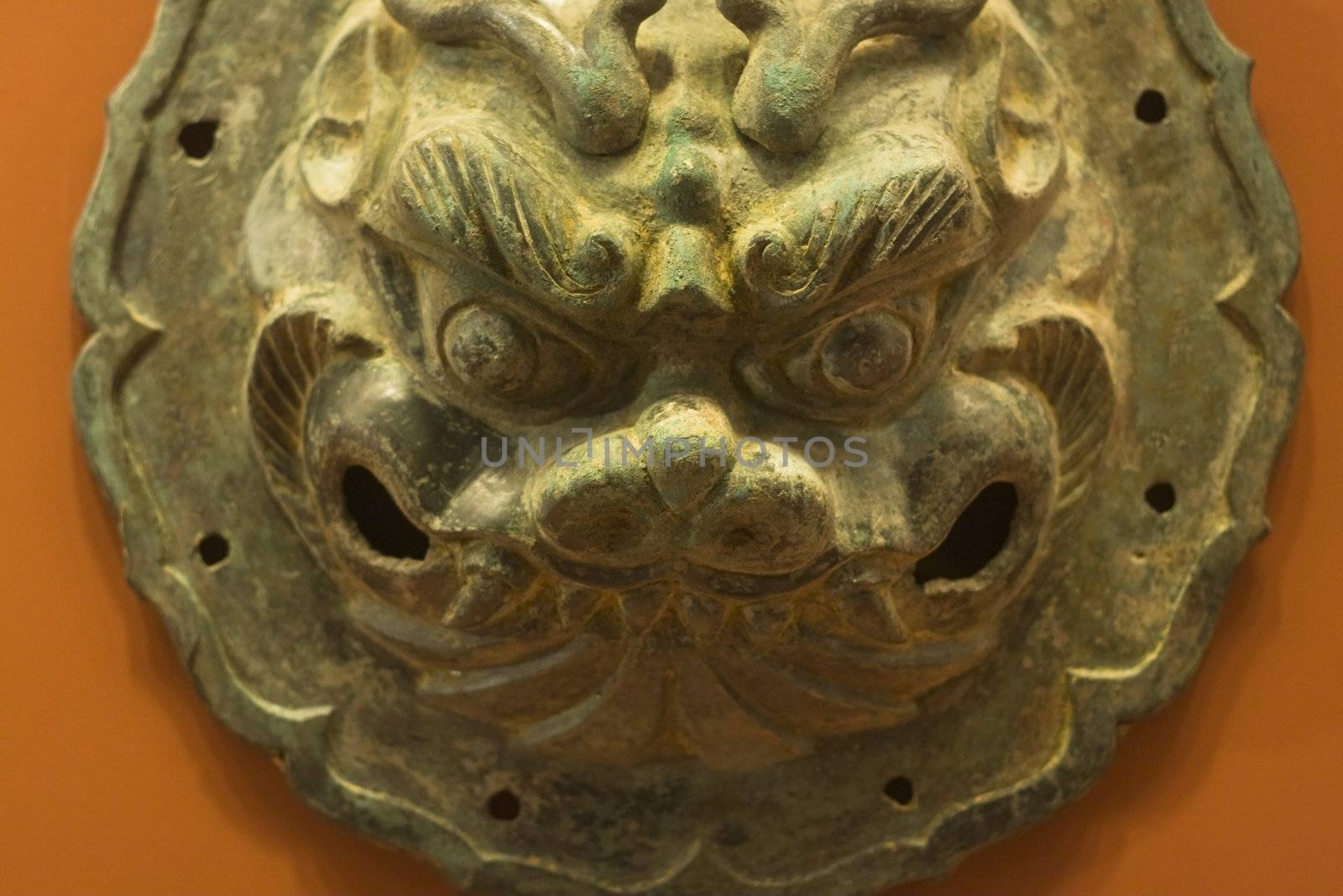 chinese sculpture close up for texture use