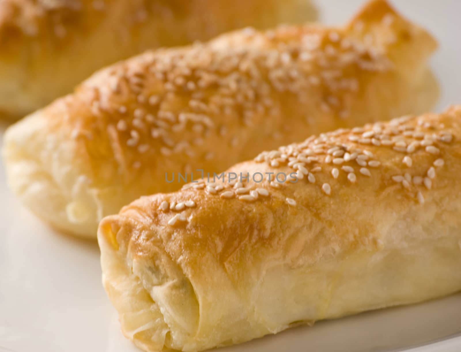 puff pastry with sesame seeds