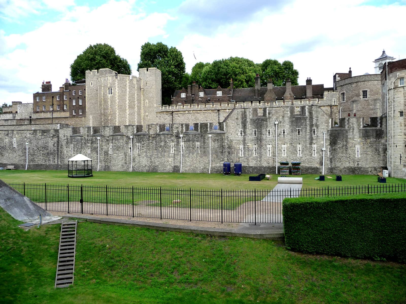 A view of the historic tower of London.