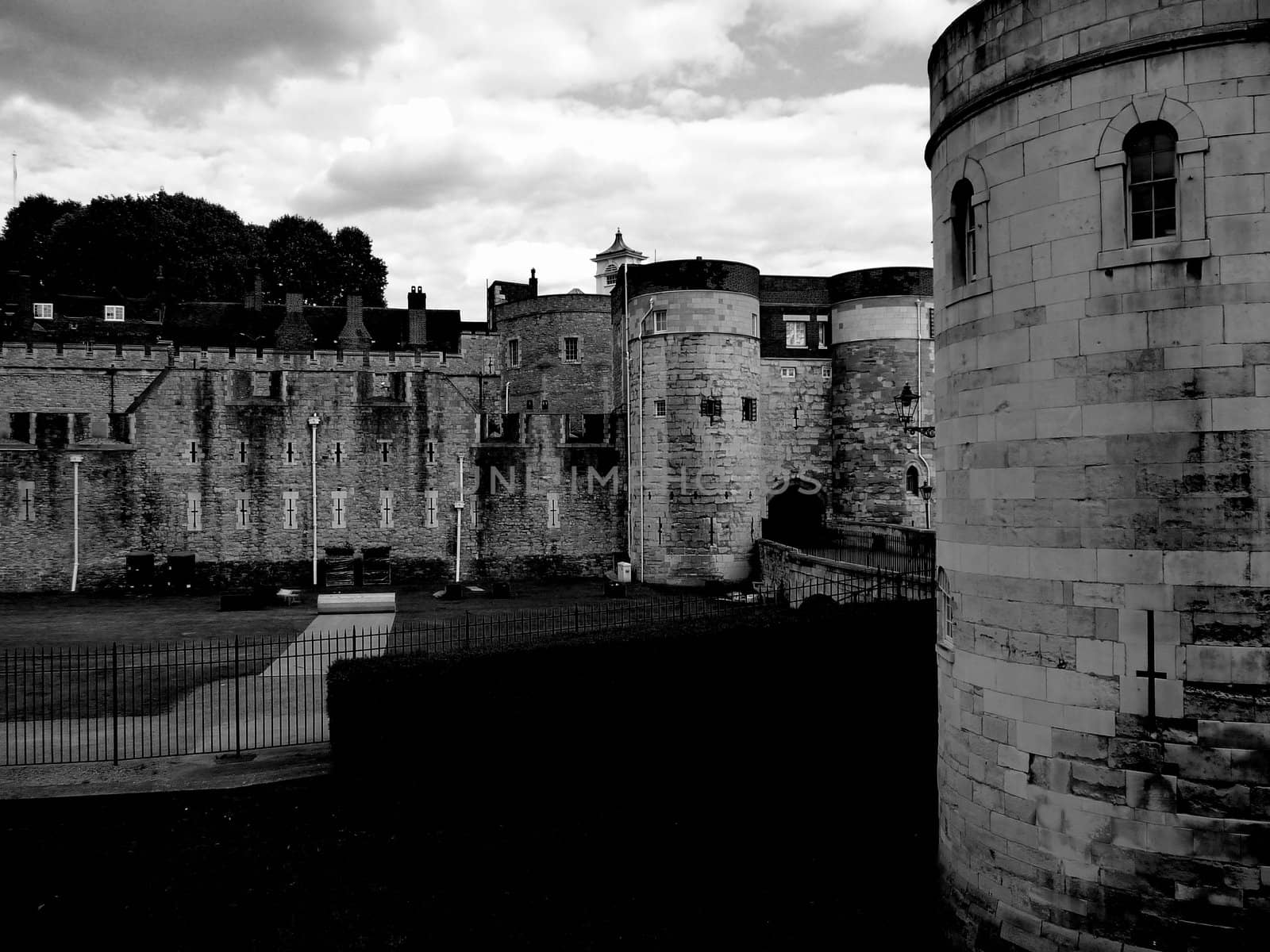 A view of the historic tower of London.