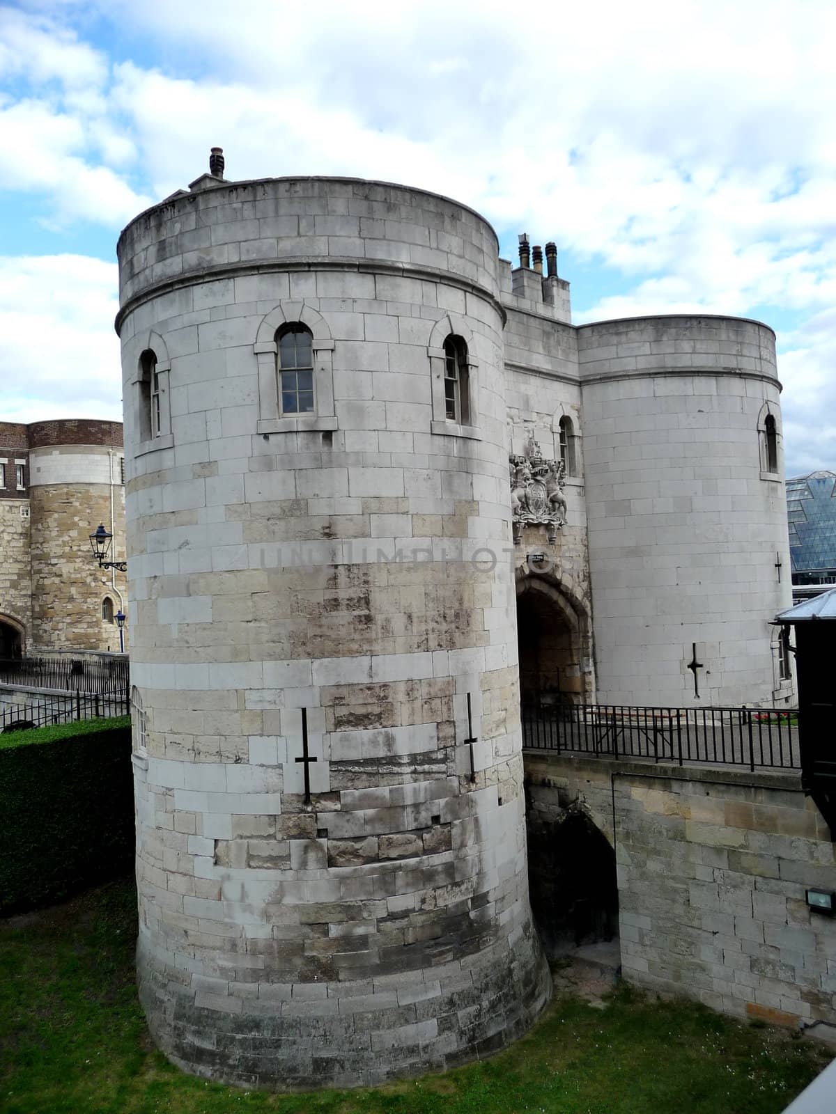 A view of the historic tower of London.