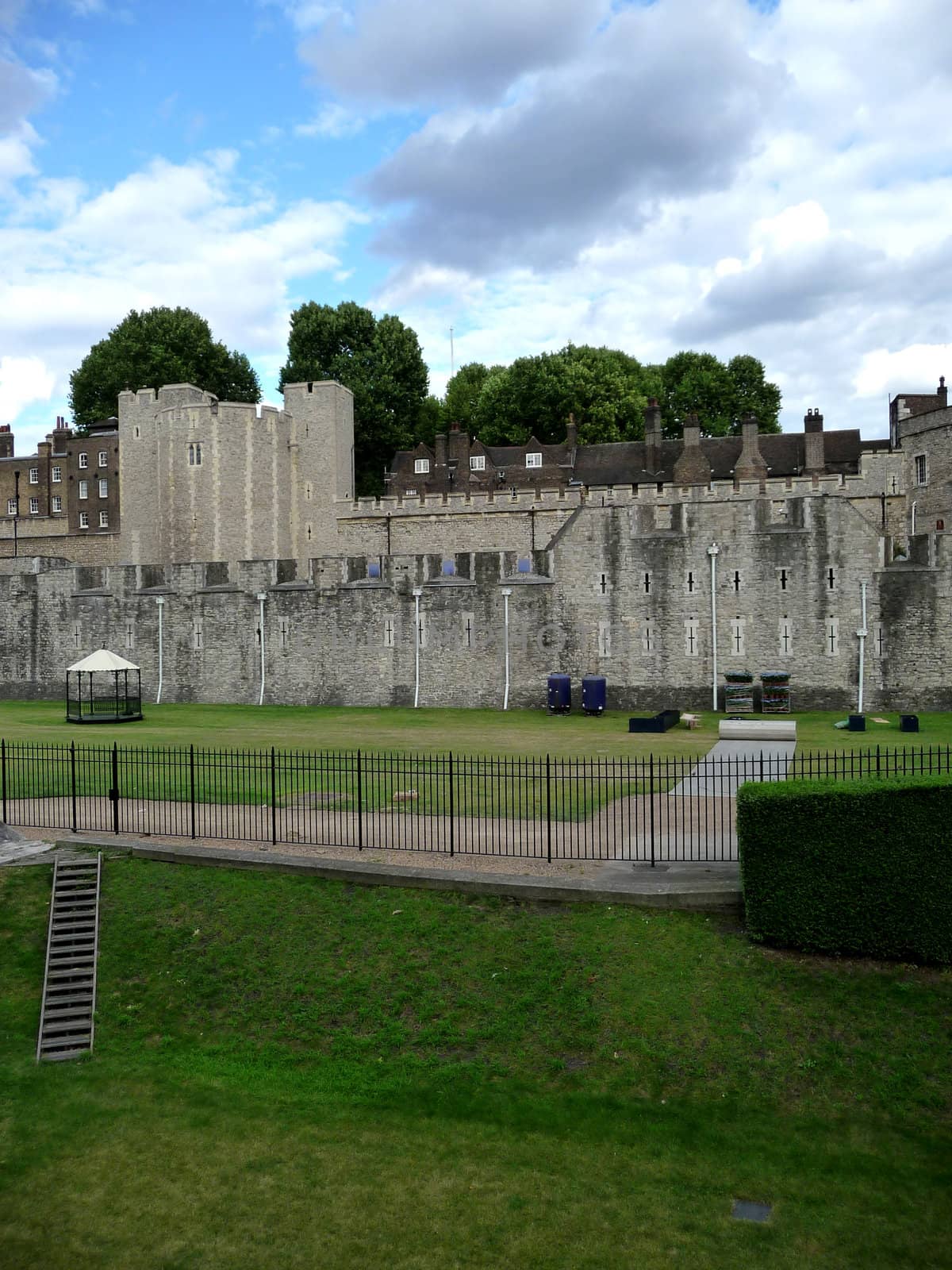 A view of the historic tower of London.