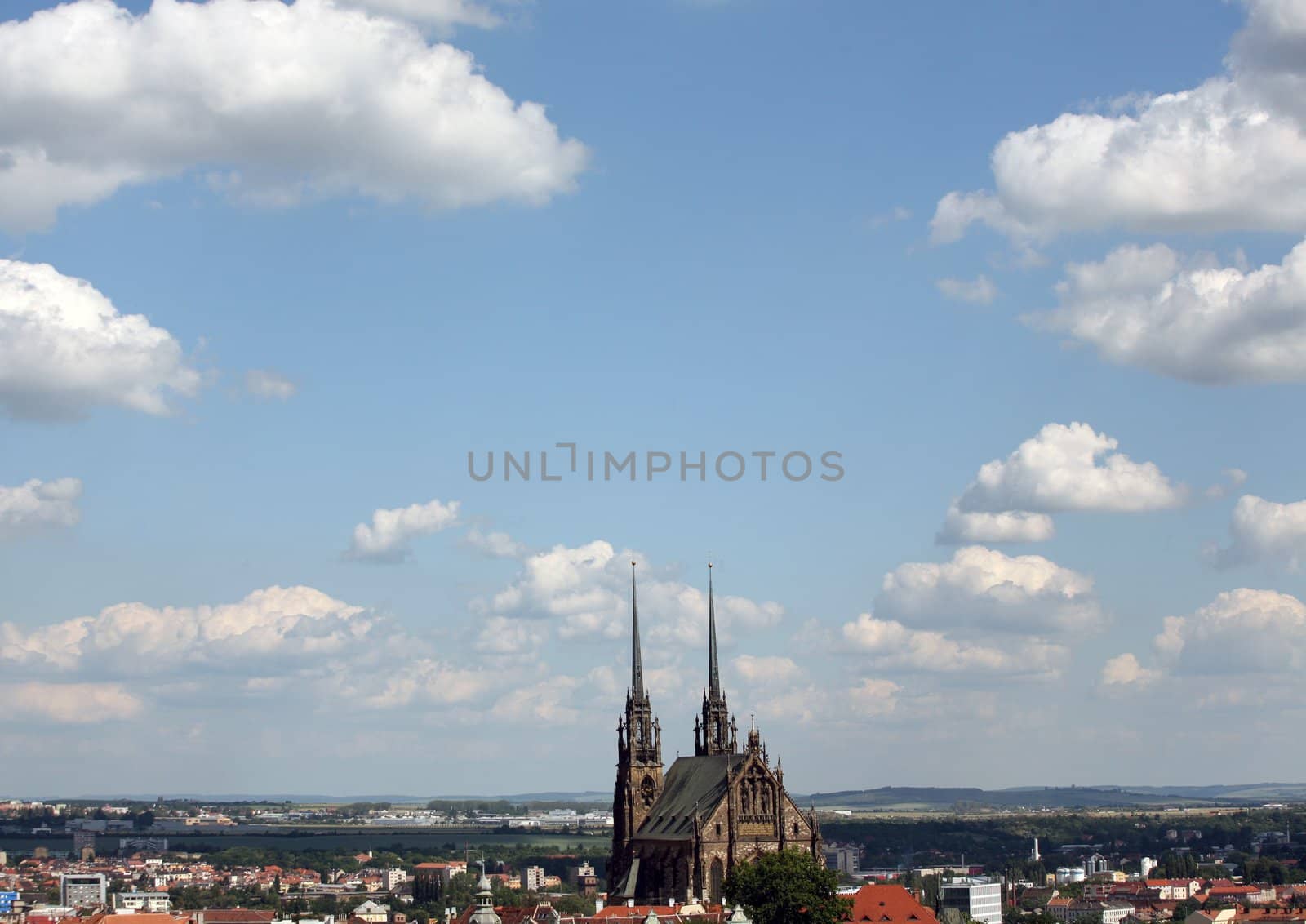 Brno cathedral of saint Peter and Paul in Brno, Czech republic