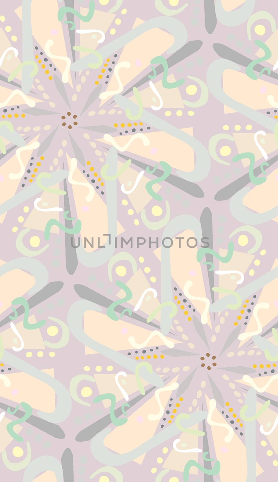 Contemporary arabesque fusion seamless background pattern in various tones