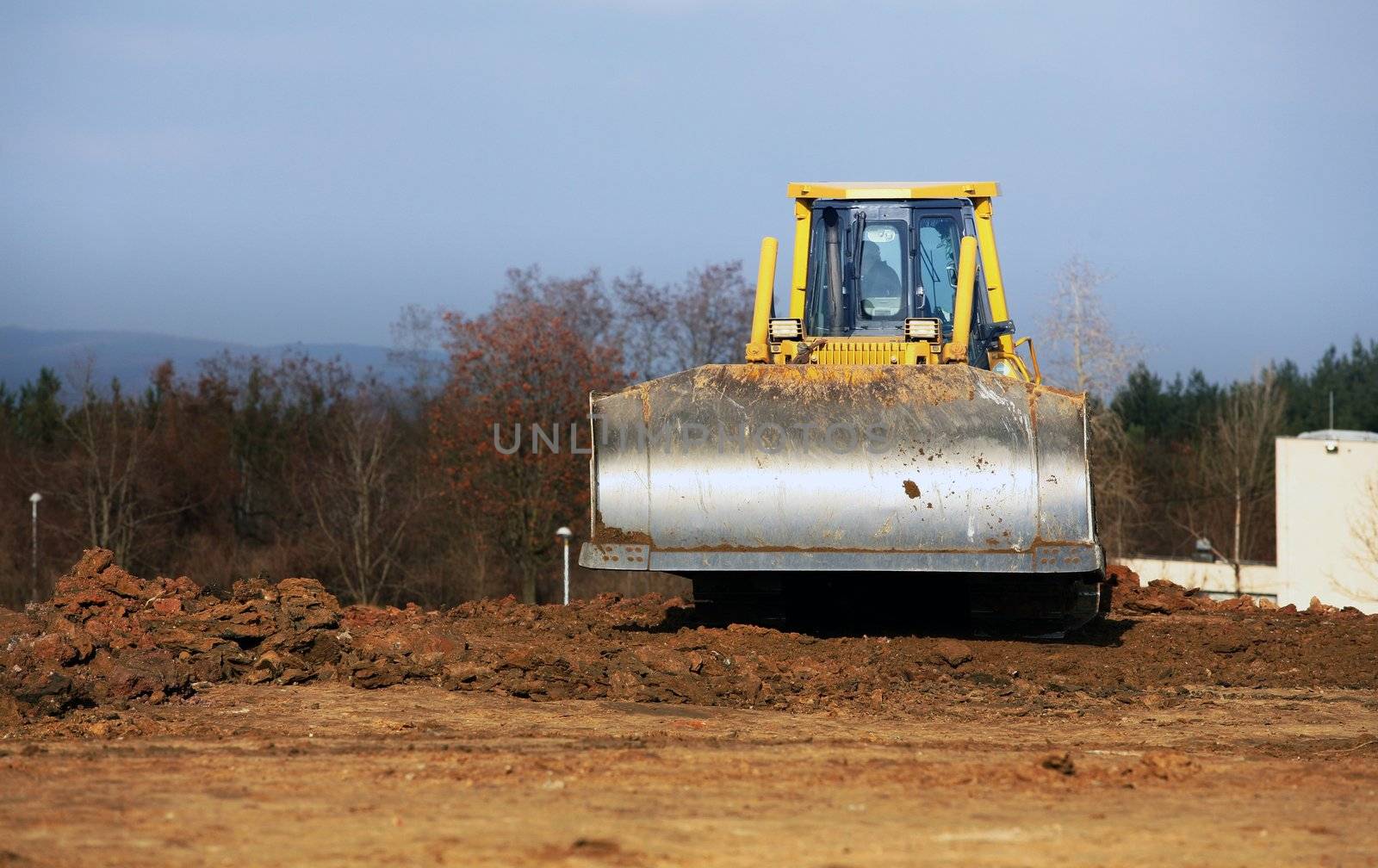 Yellow excavator by haak78