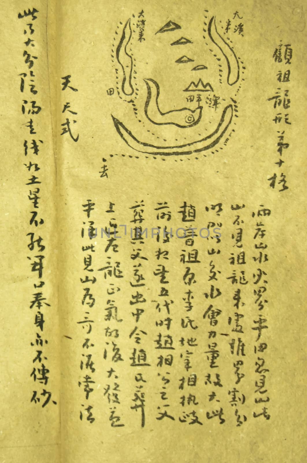 Chinese ancient book over 150 years old about secrets of geomancy