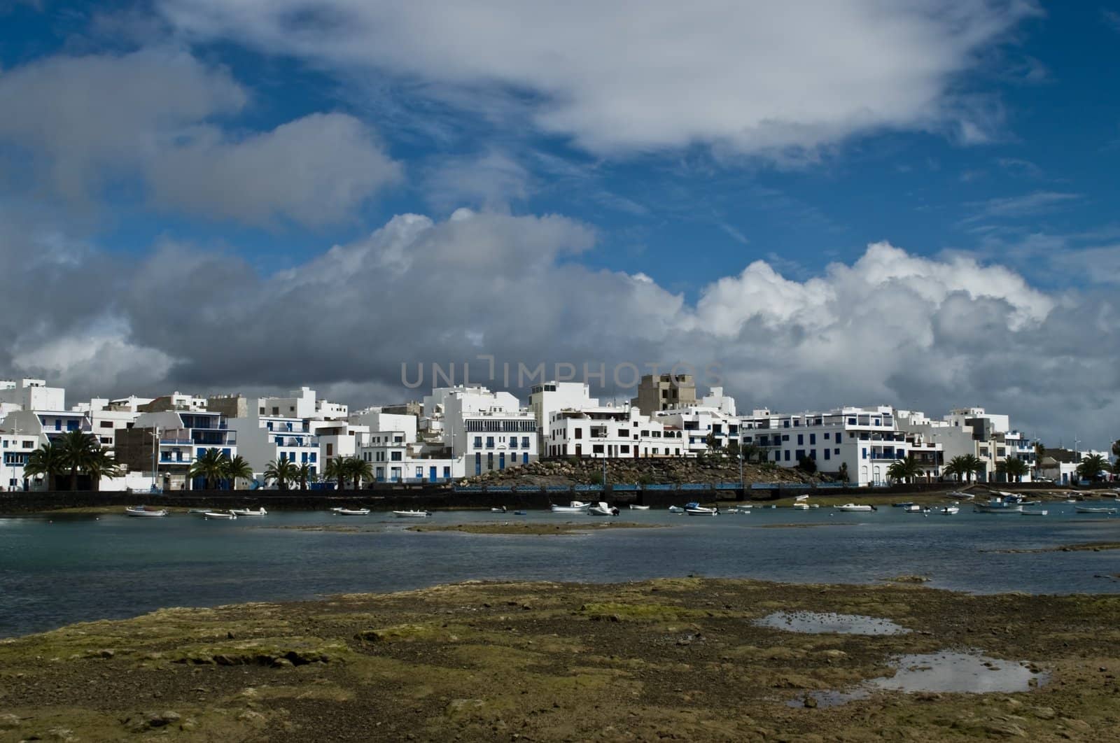 View of Arrecife on Lanzarote Island, Spain.