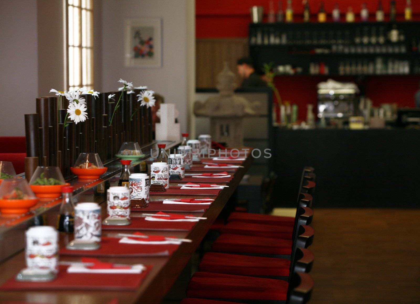 Interior of restaurant by haak78