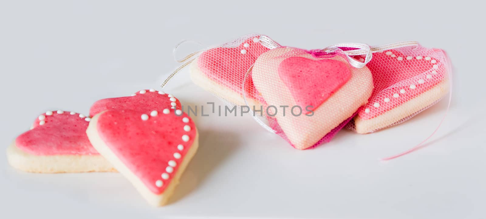 Heart shaped cookies. Perfect for Valentine's Day