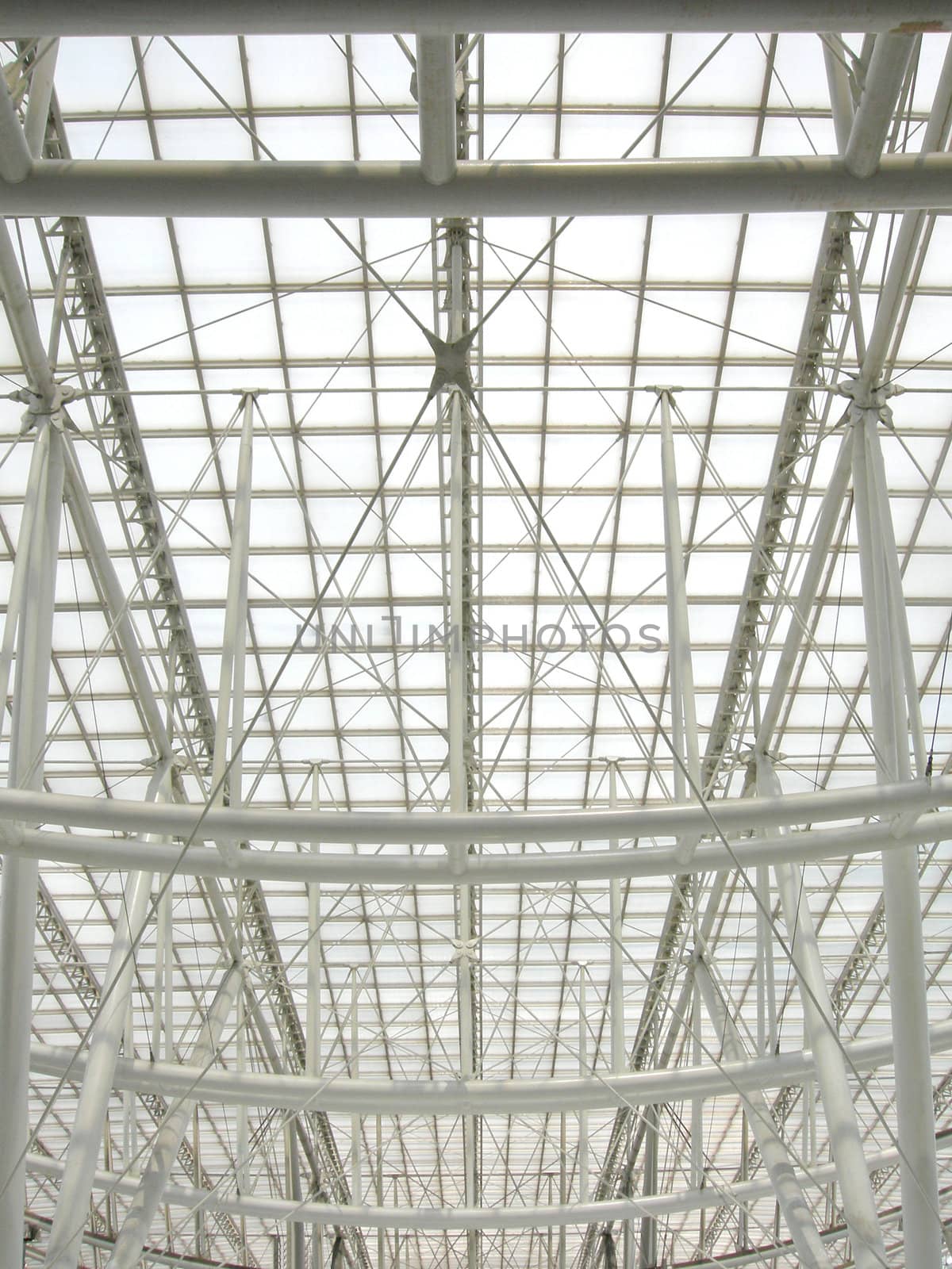 Detail of modern steel and glass architecture